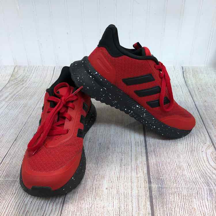 Adidas Red & Black Size 2 Boys Sneakers