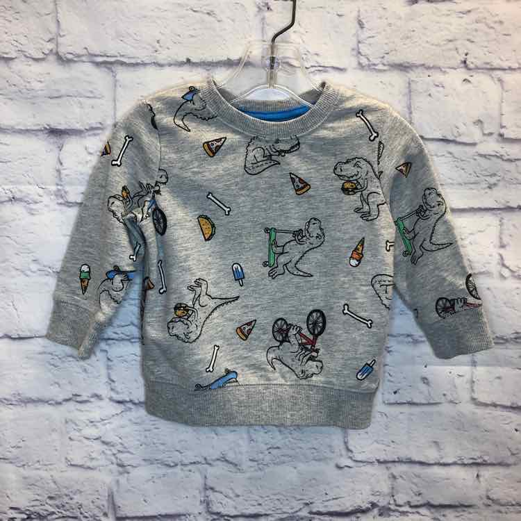 Cat & Jack Gray Size 12 Months Boys Sweatshirts/Hoodie
