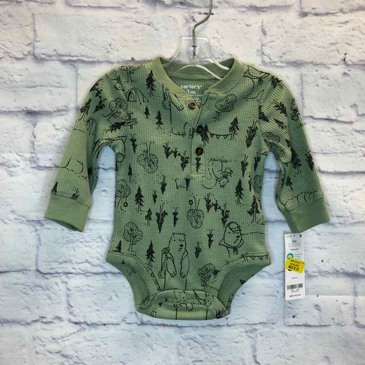 Carters Green Size 3 Months Boys Bodysuit