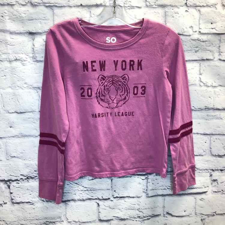 SO Pink Size 8 Girls Long Sleeve Shirt