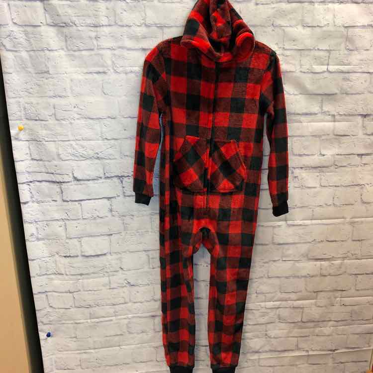 Cat & Jack Red & Black Size 12 Fleece Girls One Piece