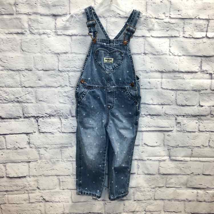 Oshkosh Denim Size 4T Girls Overalls