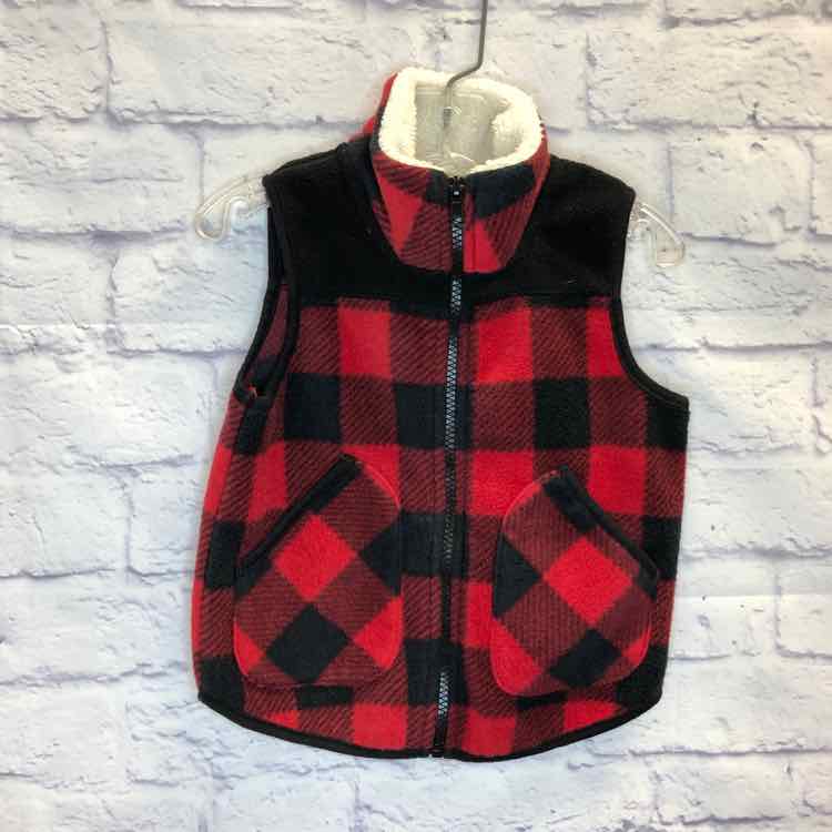 Toffee Apple Red & Black Size 2T Boys Vest