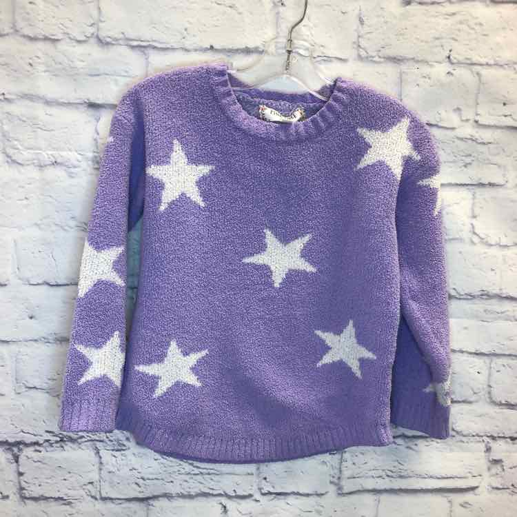 Pink Rose Purple Size 7 Girls Sweater