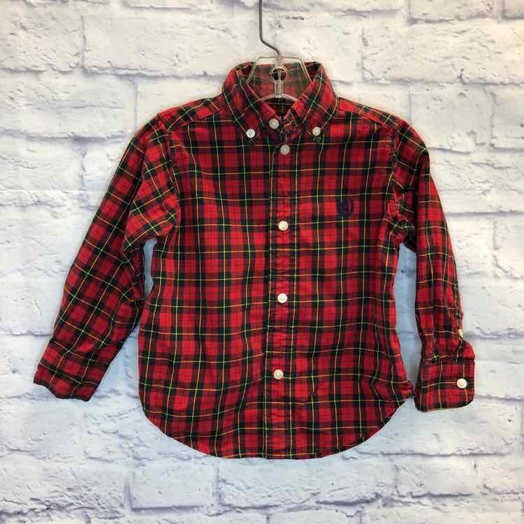 Chaps Red Size 2T Boy Polo or Button Down