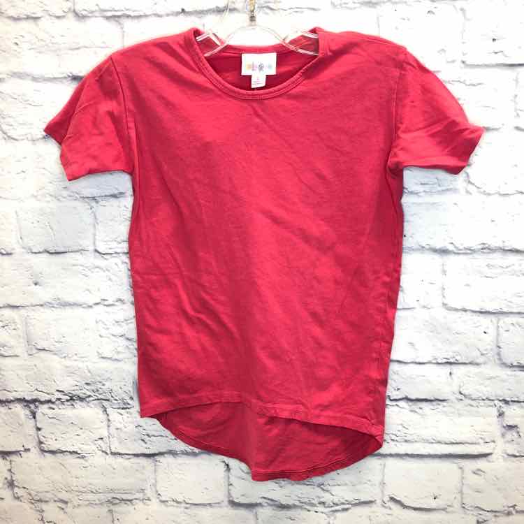 LulaRoe Pink Size 6 Girls Short Sleeve Shirt