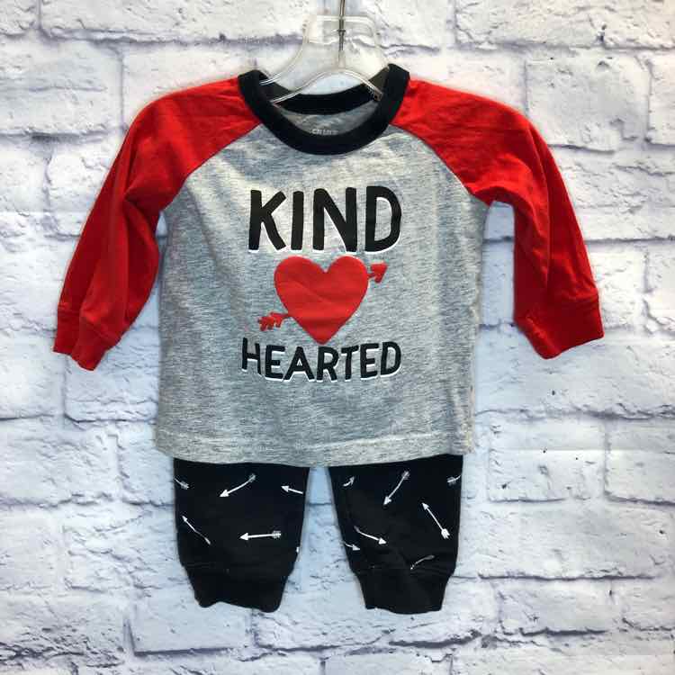 Carters Red Size 9 Months Boys 2 Piece Outfit