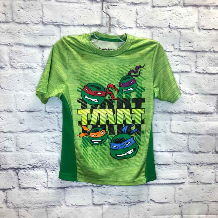 TMNT Green Size 8 Boys Short Sleeve Shirt