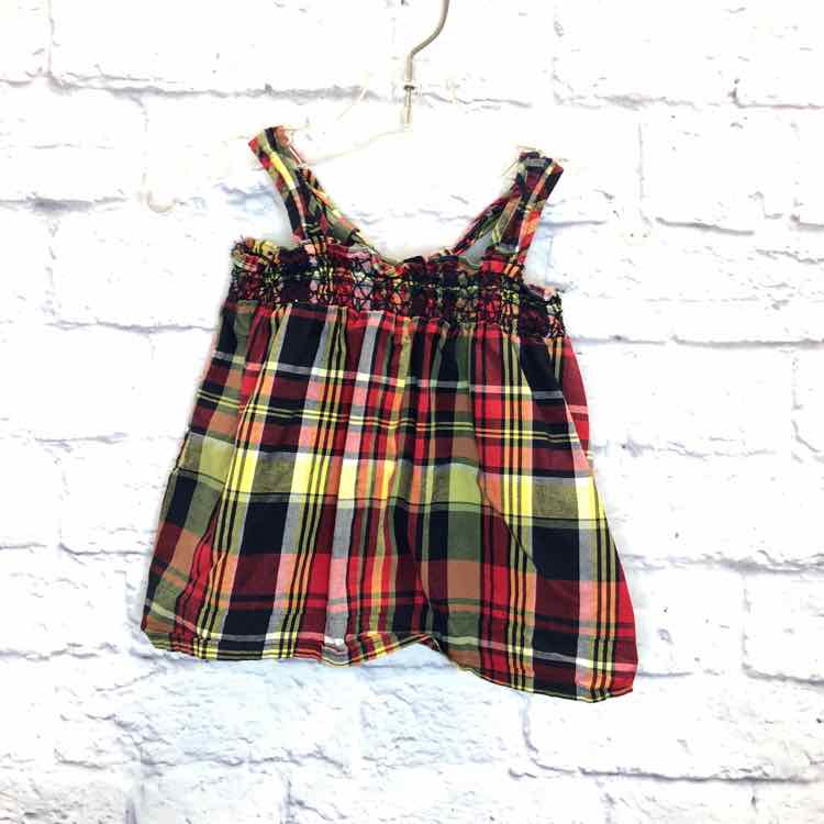 Oshkosh Plaid Size 24 Months Girls Tank Top