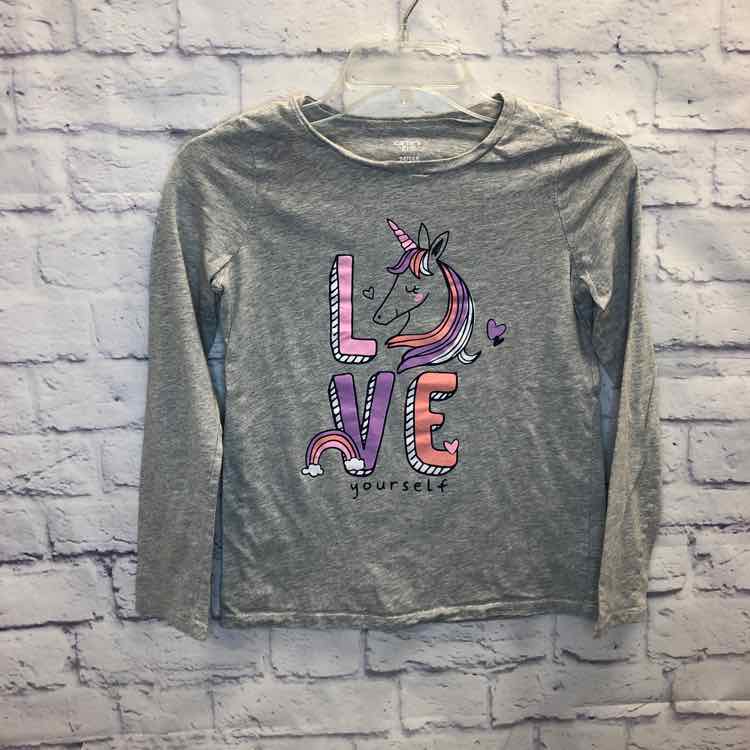 Carters Gray Size 14 Girls Long Sleeve Shirt