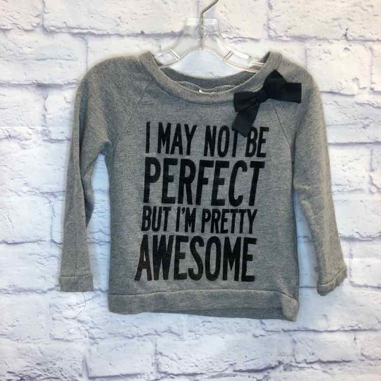Carters Gray Size 3T Girls Sweatshirt/Hoodie