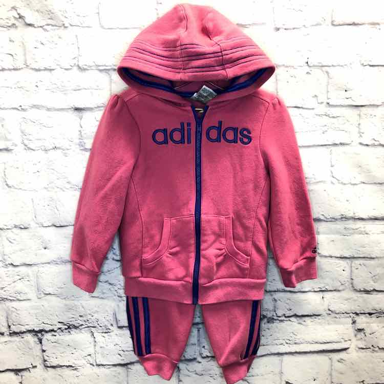 Adidas Pink Size 3T Girls 2 Piece Outfit