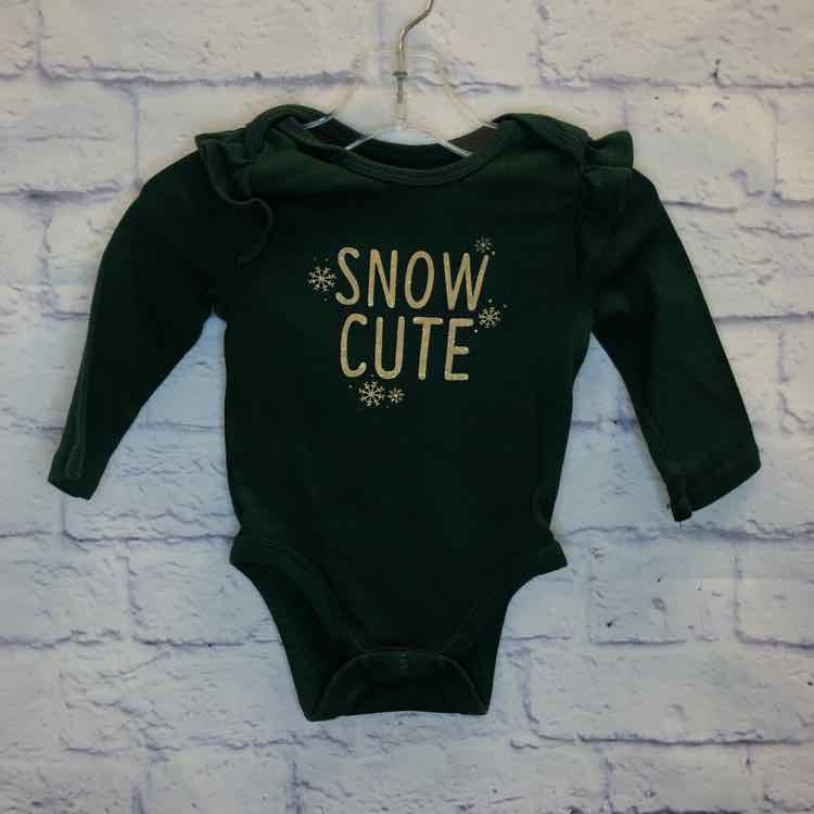 Jumping Beans Green Size 9 Months Girls Bodysuit