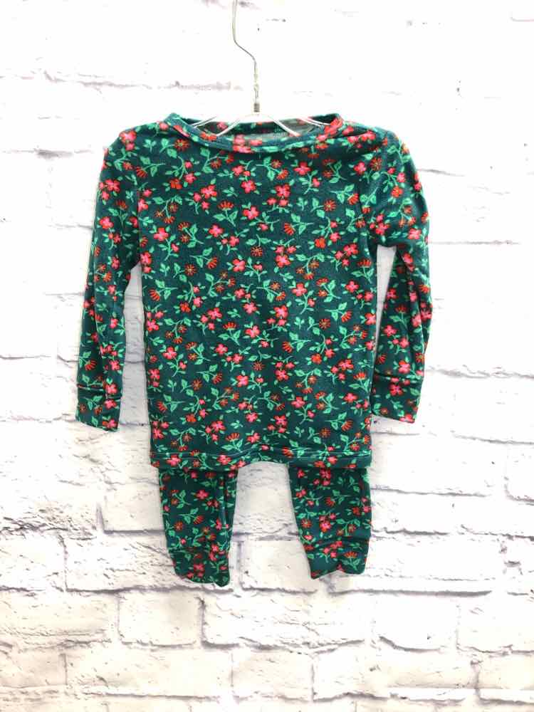 Cat & Jack Green Size 2T Girls Pajamas