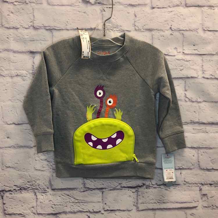 Cat & Jack Gray Size 4T Boys Sweatshirts/Hoodie