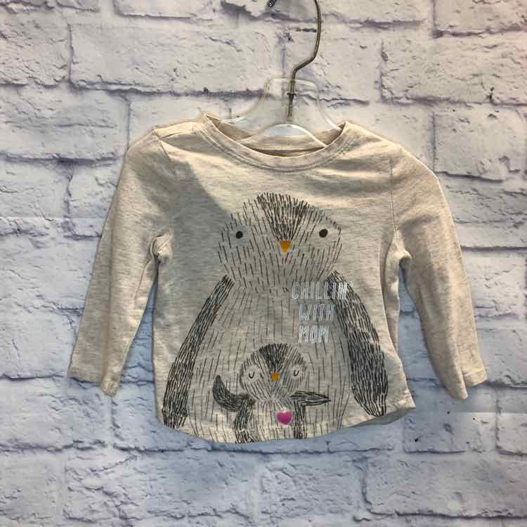 Old Navy Gray Size 12-18 months Girls Long Sleeve Shirt