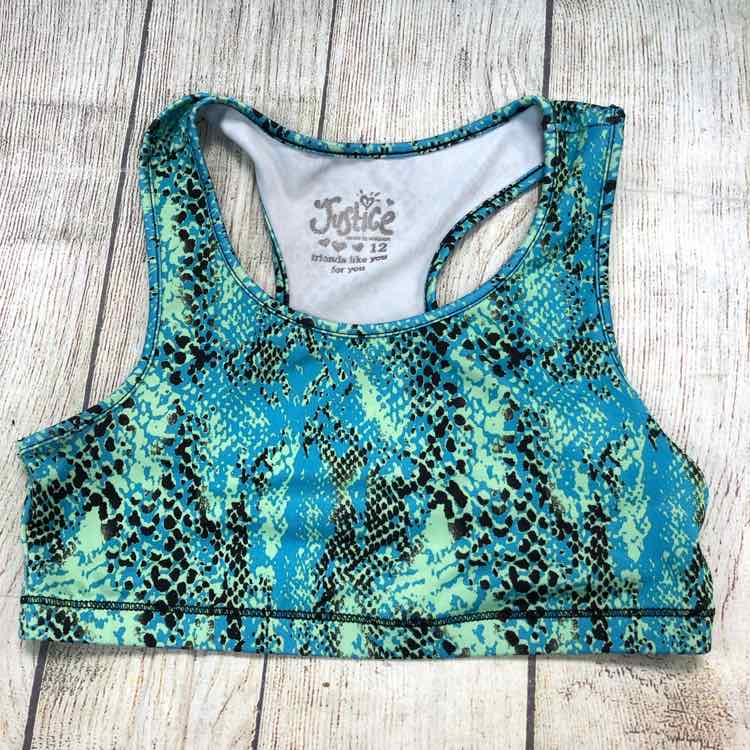 Justice Green Size 12 Bra