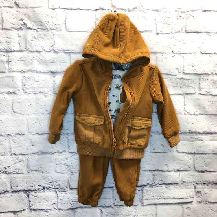 Little Lad Brown Size 18 Months Boys 3 Piece Outfit