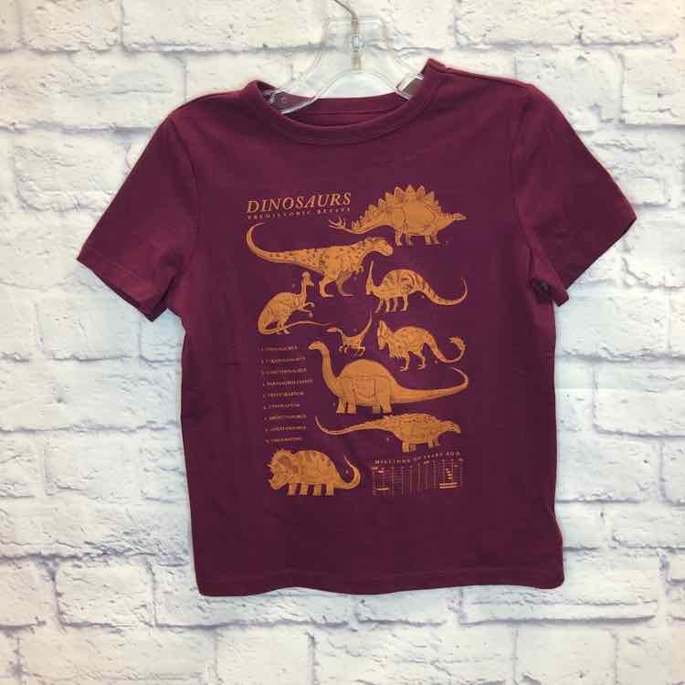Gap Maroon Size 6 Boys Short Sleeve Shirt