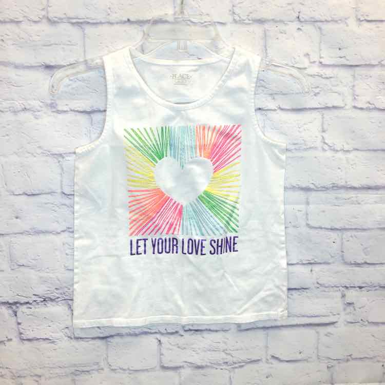 Childrens Place White Size 14 Girls Tank Top