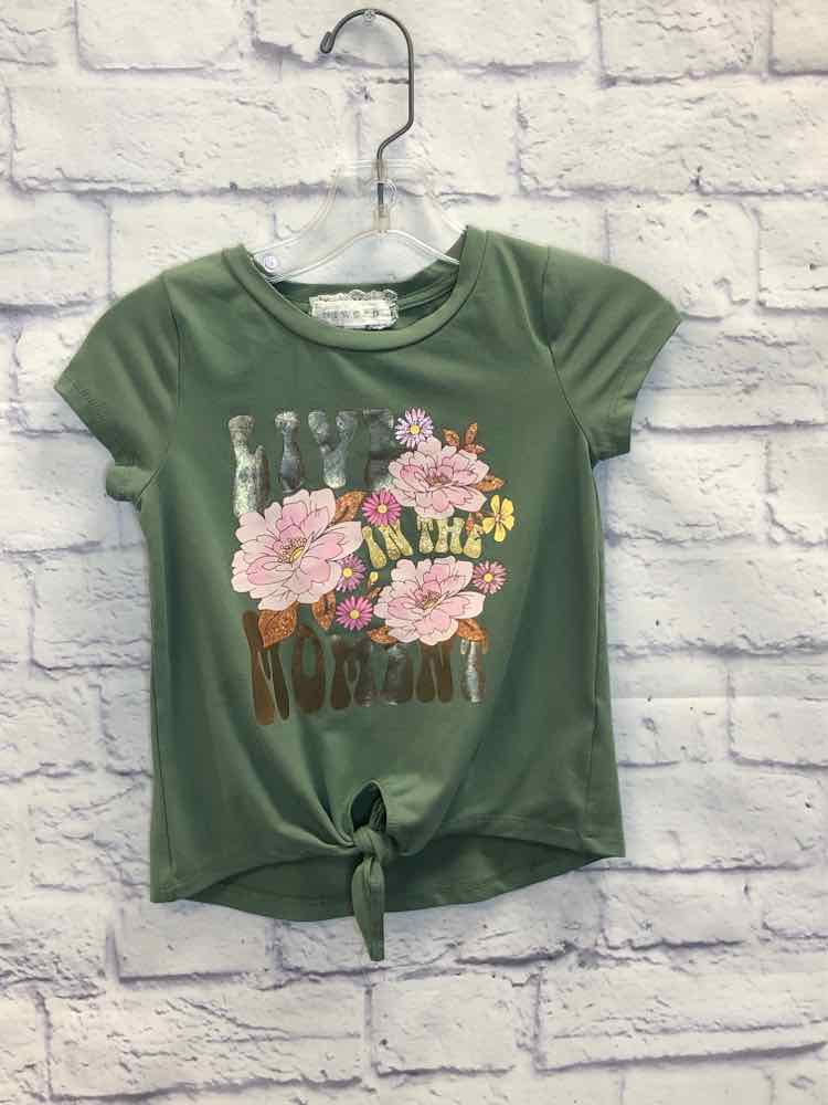 BTween Green Size 5 Girls Short Sleeve Shirt