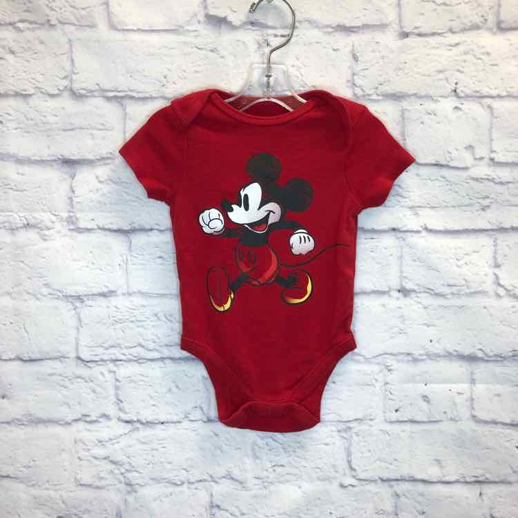 Disney Red Size 3-6 Months Boys Bodysuit