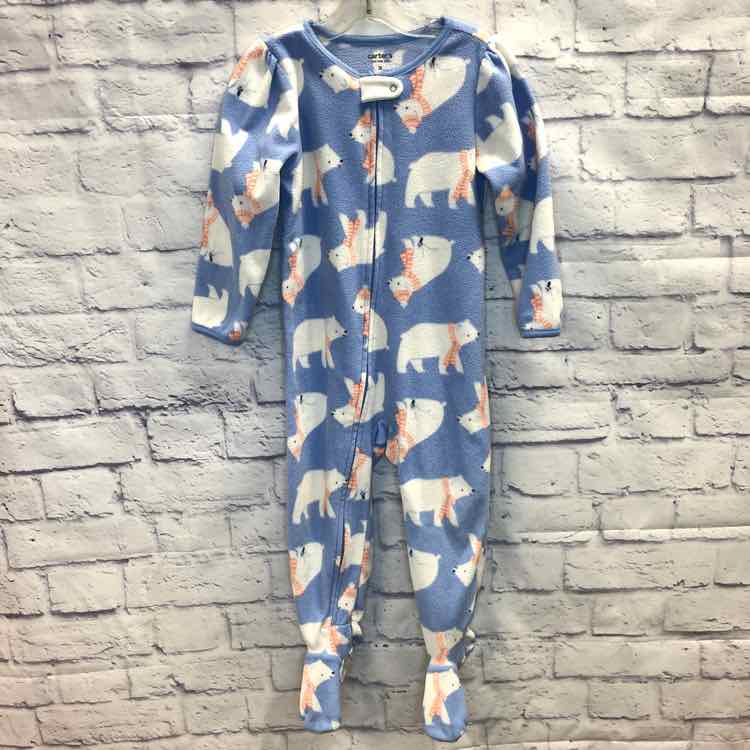 Just One You Blue Size 3T Fleece Girls Sleeper