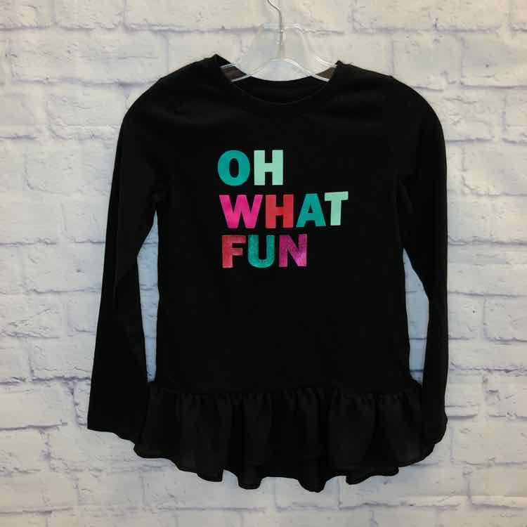 Cat & Jack Black Size 10 Girls Long Sleeve Shirt