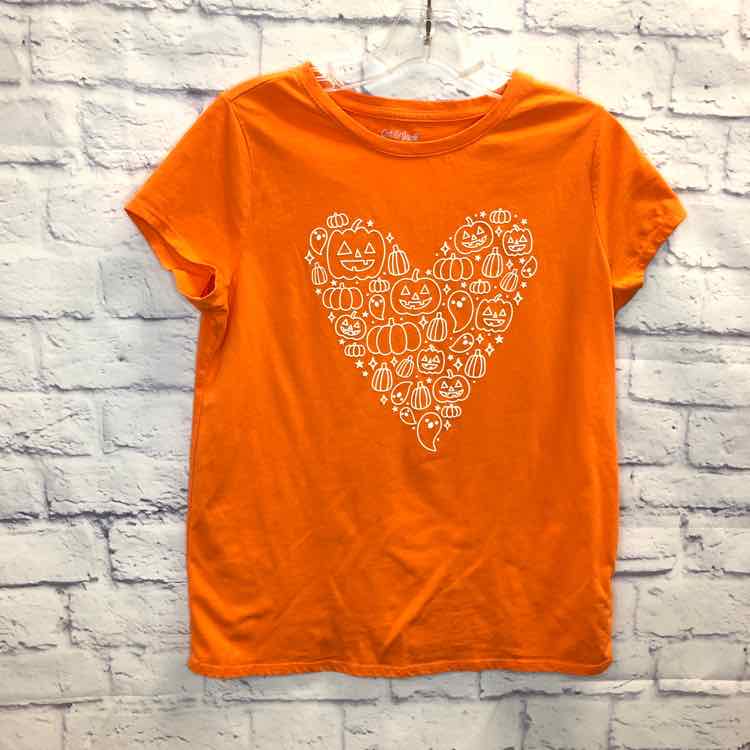 Cat & Jack Orange Size 14P Girls Short Sleeve Shirt