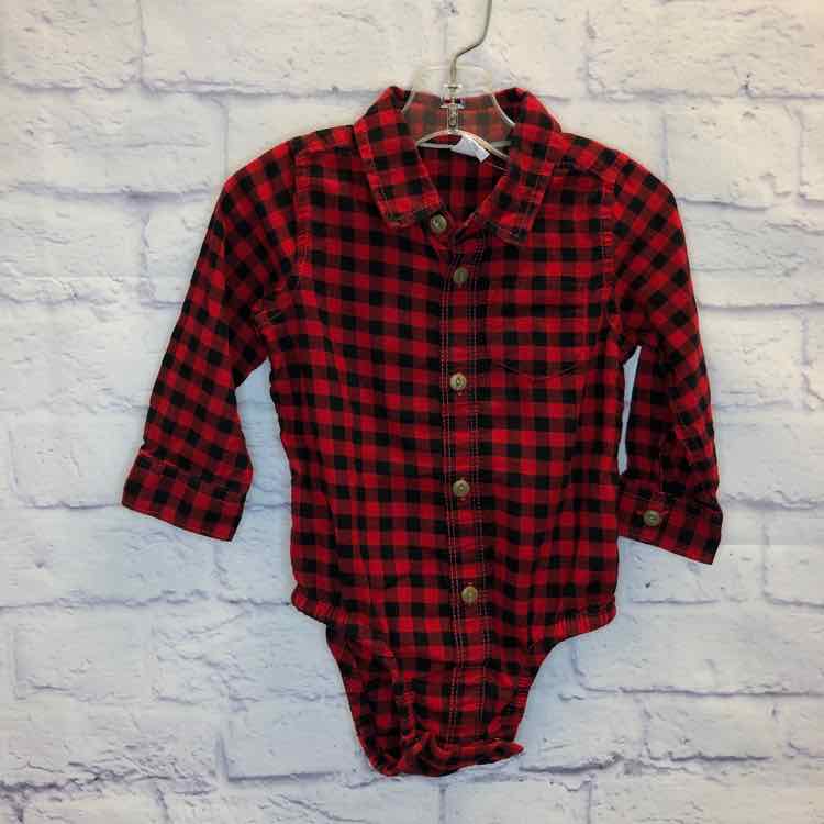 Gap Red & Black Size 18-24 months Boys Bodysuit
