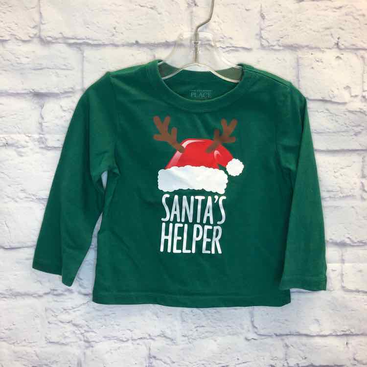 Childrens Place Green Size 18-24 months Boys Long Sleeve Shirt