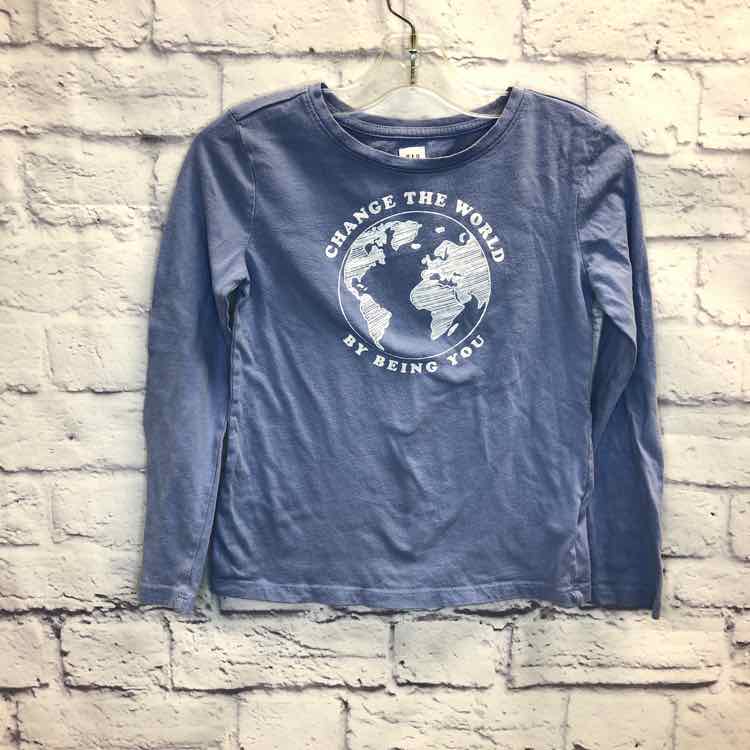 Gap Blue Size 6 Girls Long Sleeve Shirt