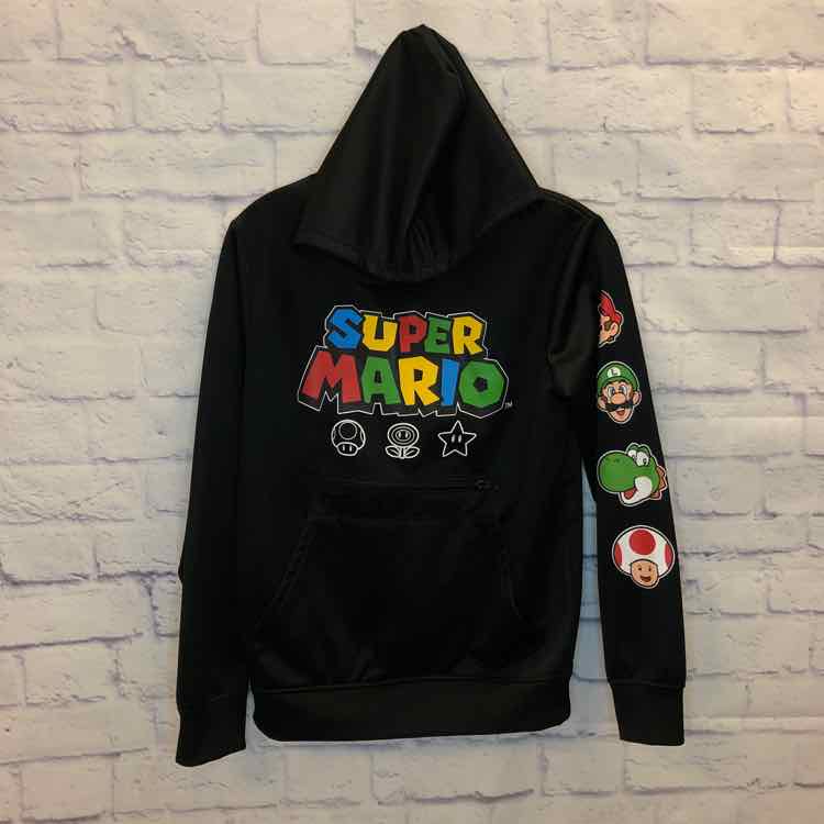 Super Mario Black Size 14 Boys Sweatshirts/Hoodie