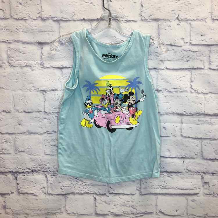 Mickey Green Size 7 Girls Tank Top