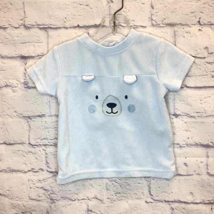 Absorba Blue Size 18 Months Boys Short Sleeve Shirt