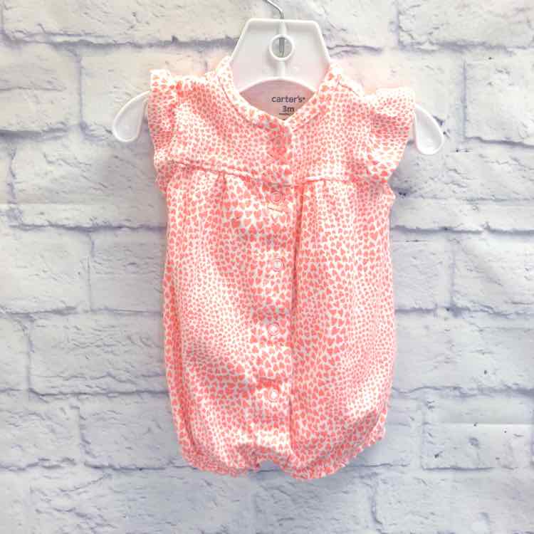 Carters Pink Size 3 Months Girls Romper