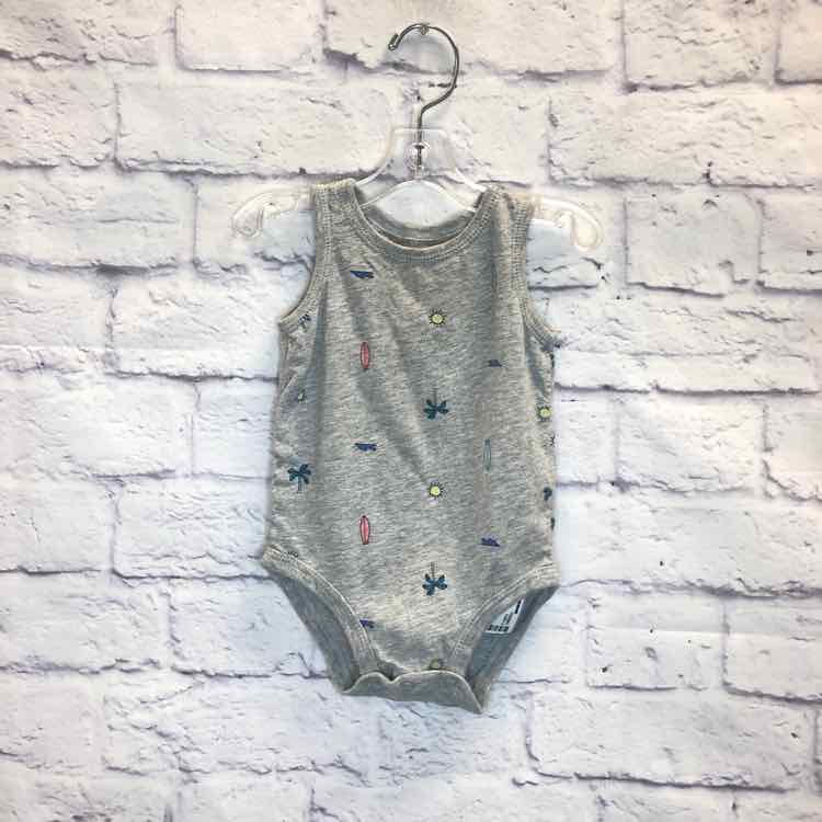 Carters Gray Size 6 Months Boys Bodysuit