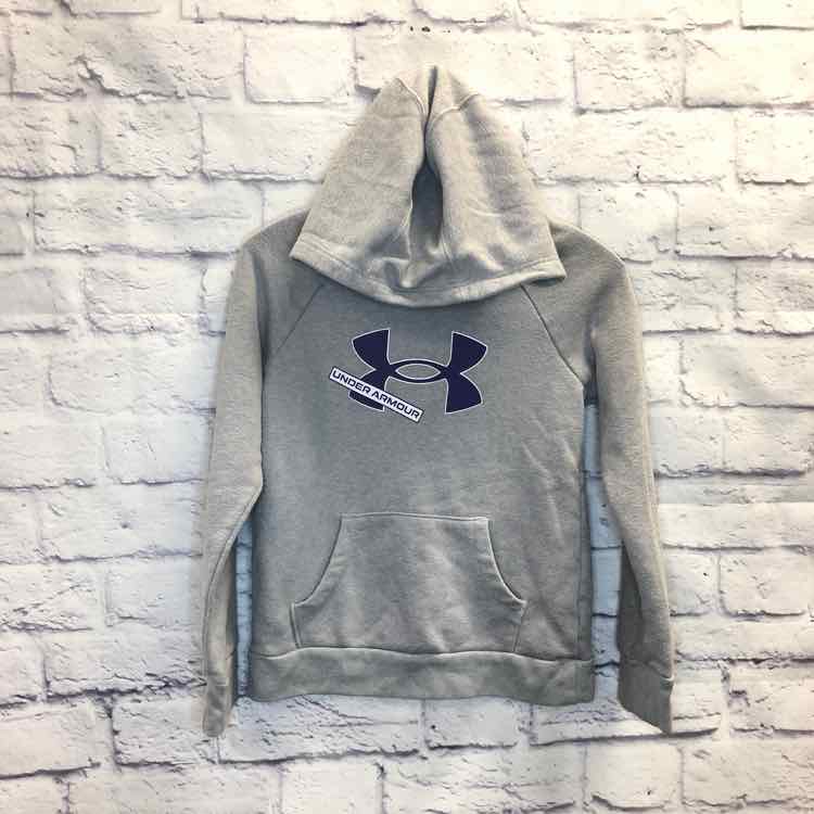 Under Armour Gray Size 7 Girls Sweatshirt/Hoodie