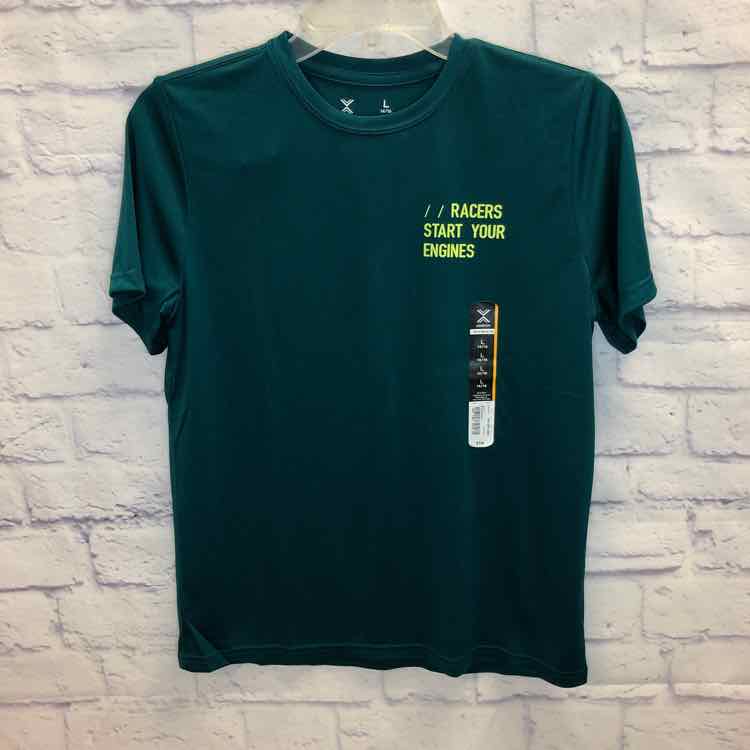 Xersion Green Size 14 Boys Short Sleeve Shirt