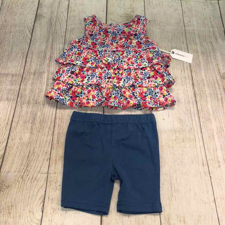 Vitamins Baby Floral Size 12 Months Girls 2 Piece Outfit