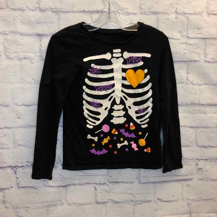Childrens Place Black Size 7 Girls Long Sleeve Shirt