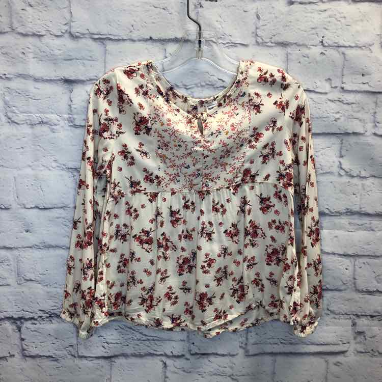 Oshkosh Floral Size 8 Girls Long Sleeve Shirt