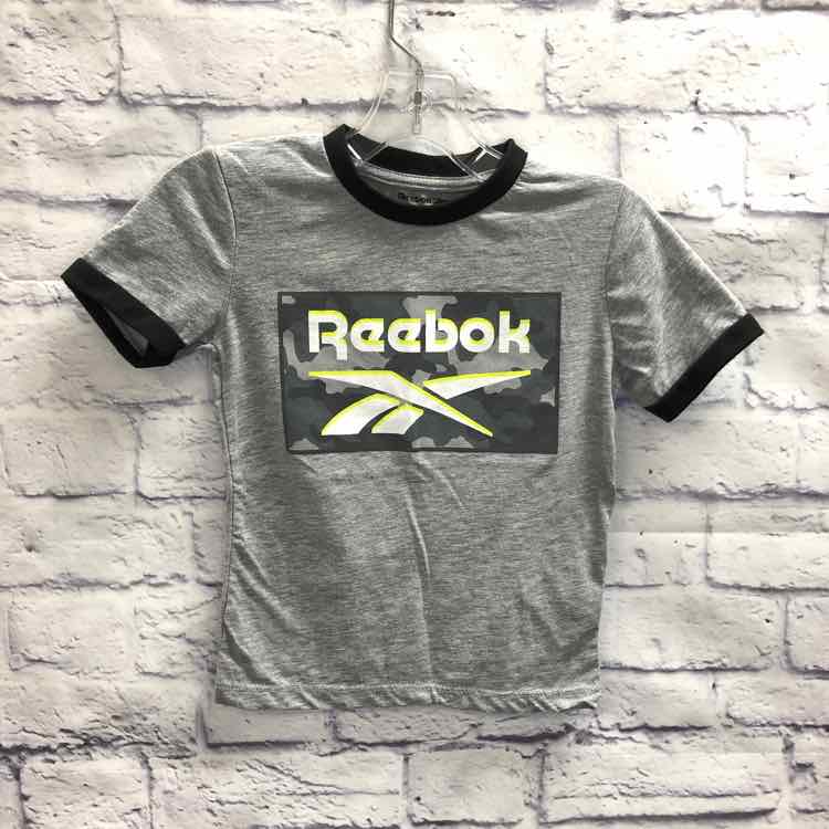 Reebok Gray Size 5 Boys Short Sleeve Shirt