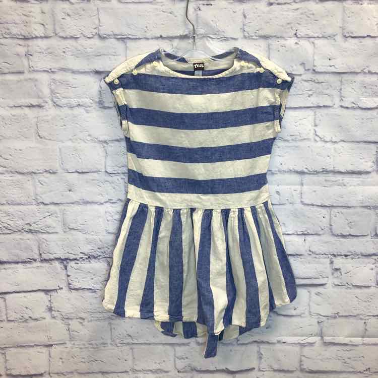 Tea Stripe Size 5 Girls Dress