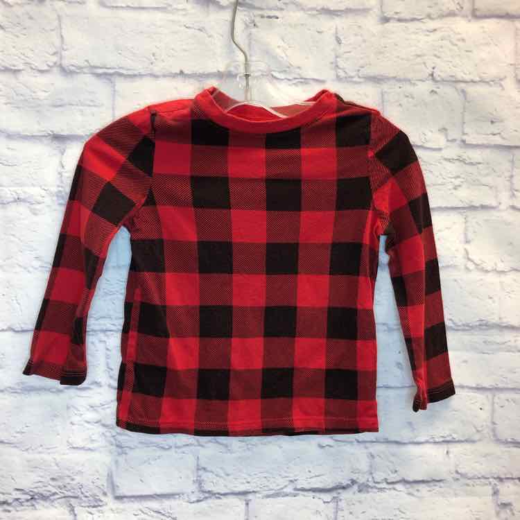 Old Navy Red & Black Size 4T Boys Long Sleeve Shirt