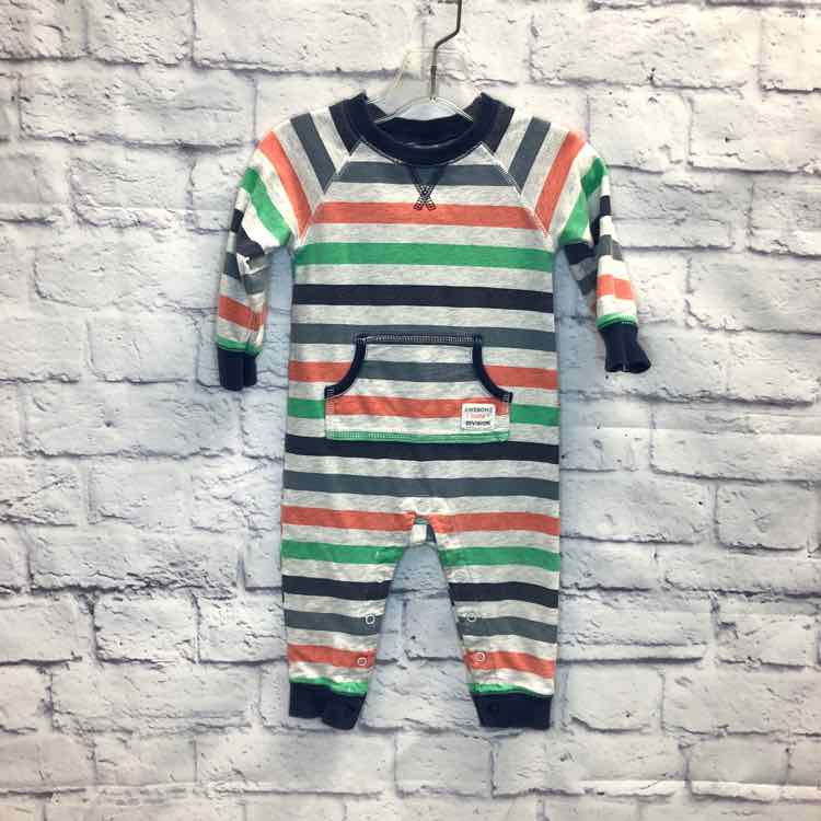 Carters Stripe Size 12 Months Boys Romper