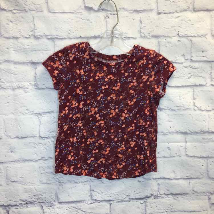 Old Navy Floral Size 5 Girls Short Sleeve Shirt