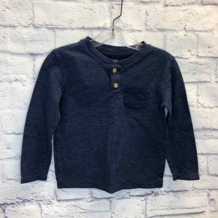 Cat & Jack Navy Size 5 Boys Long Sleeve Shirt
