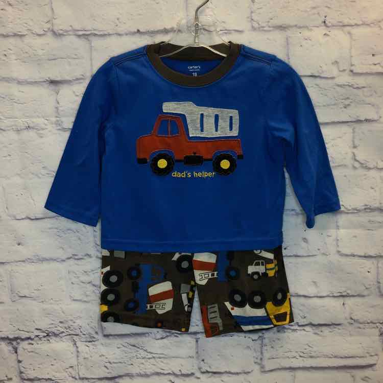 Carters Blue Size 18 Months Boys Pajamas