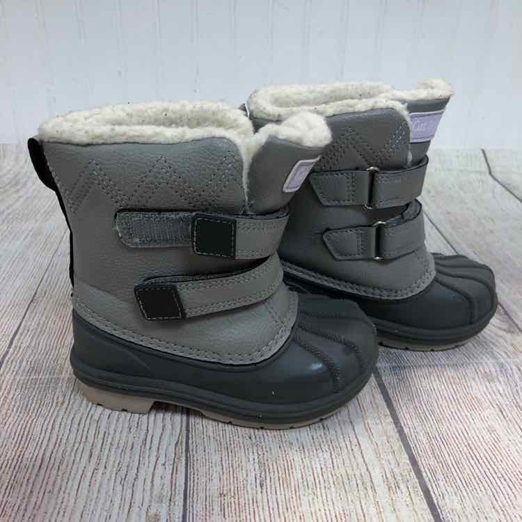 Cat & Jack Gray Size 7 Girls Snow Boots